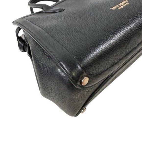 Kate Spade Knott Pebble Leather 2-Way Medium Satchel Black Handbag Shoulder Bag - Picture 15 of 16